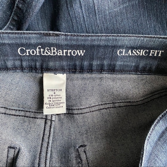 Croft & Barrow Capris Jeans Stretch Size 6 - Picture 2 of 6